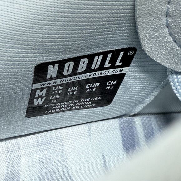 Nobull Matrix Burst Superfabric Sneakers Mens 11.5 Light Blue Unisex Gym Shoes - Picture 12 of 16